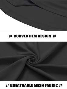 时尚无袖连帽健身背心，多功能大码男士服装，时尚印花设计展现个性 - 黑色 - 查看 3