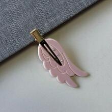 Cute Angel Wings Fun Hairpin Seamless Hairpin Korean Dopamine Makeup Plus Side Panel Bangs Clip Hair Accessories - 粉色 - 查看 7