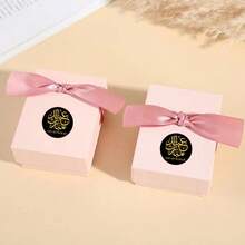 120pcs/10pcs Black & Gold Eid Mubarak Stickers - Round Paper Labels With Arabic Calligraphy Design, Perfect For Gift Wrapping And Envelope Sealing, Ideal For Eid, Ramadan Party Decor And Celebrations - Multicolor - View 5
