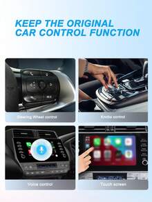 XUDA 2in1 Mini Carplay Wireless Adapter &Android Auto Wireless Adapter, Wireless Carplay Dongle Wired Carplay Android Auto Car, Wireless CarPlay Adapter For USB/USB-C - A - View 8