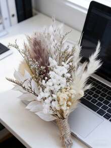 1/2/6/12支装波西米亚风迷你干花花束 | 小花瓶插花 | 桌面装饰 | 邮箱礼物