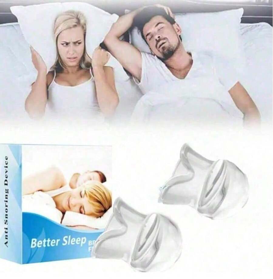Silicone Anti-Snoring Tongue Cover: Sleep Aid For Snoring Relief, Unisex Design - Transparent - View 1