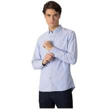 Tiffosi Shirt 10038951-BLANCO-CELESTE For Man In Color Blue - الأزرق - مشاهدة 2