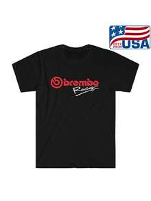 Camiseta gráfica negra para hombres Racing - Hecha en EE. UU. Camiseta de algodón de estilo bohemio de corte holgado con impreso. Ropa Deportiva Casual para Todas las Estaciones Tallas S-5XL. Conjunto de ocio. Diseño Audaz. Tela transpirable. Ropa unisex. Individuos activos - Negro - Ver 1