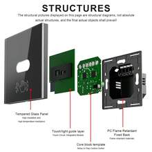 Interruptor de luz inteligente estándar de la UE, compatible con WiFi y control de gestos - Sensor infrarrojo sin contacto, control remoto por voz y aplicación, compatible con Alexa y Tuya Smart, funciones de temporización y agrupación, panel de vidrio templado, adecuado para el hogar, hotel y baño - 101KWL - Ver 6