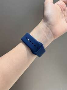 1条时尚硅胶表带，适用于华为Watch Fit 3/Fit 4/Fit 4Pro腕带 - 寶藍色 - 查看 5