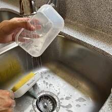 Dispensador de jabón de Cocina Blanco Incluye Esponja Nuevo Modelo Mejorado White Dish Soap Dispenser 600 ml - blanco - Ver 6