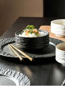 Creative Personalized Stone Texture Soup Bowl And Noodle Bowl. Dessert Bowl, Salad Bowl, Japanese-Style Bowl, Household Ramen Bowl - Multicolor - View 1