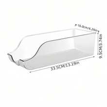 Awaoko 1pc Transparent Refrigerator Storage Box - Space-Saving Stackable Container For Soda, Cans, Sparkling Water, Energy Drinks - Durable Acrylic Material, Suitable For Refrigerator, Freezer, Food Cabinet, Kitchen, Countertop - Essential For Home, Office, Party, Fridge Organization And Storage, Slanted Design, Portable, Easy To Clean - Multicolor - View 5