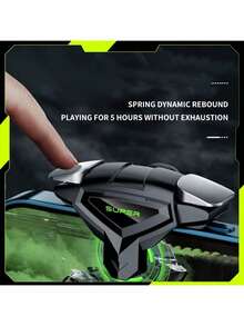 New DY03 Six Finger Mobile Game Controller Set (Triggers + Holder) For Mobile/Free Fire | One-Key Dual Control Ultra-Fast Shooting Gaming Accessories Fit Phone Android Phones Anti-Slip Silicone Pad No Loosen/Mis-Touch