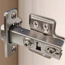 10/20pcs Soft-Close Cabinet Hinges, Full Overlay Cabinet Door Hinges, Wardrobe Door Hinges, Cabinet Hardware Accessories, With Installation Screws, Standard Cabinet Door Hinges - Silver - View 5