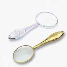 5倍手持放大镜 - 优雅复古雕刻，高清镜片，方便阅读书籍和报纸，金属口袋放大镜，生日和毕业礼物 - 彩色 - 查看 15