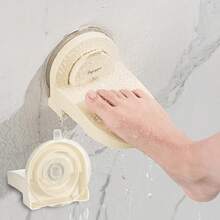 1pc No-Drill Bathroom Shower Foot Rest Stool With Suction Cups - Easy Install Plastic Foot Stool For Pedicure, Shaving Legs, Resting Feet, Suitable For Pregnant Women, Elderly, Men & Women, Minimalist Design, Durable - Multicolor - View 2