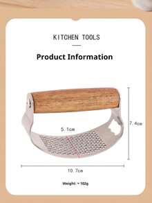 1pc Stainless Steel Garlic Press, Manual Garlic Mincer, Kitchen Tool, Rust-Proof Professional Garlic Crusher, Easy To Squeeze And Clean, Fruit & Vegetable Processing Tool, Kitchen Essentials, Creative Kitchen Gadget, Suitable For Hotels And Restaurants, Mother's Day, Christmas, Back To School, Kitchen Utensil, Kitchen Accessory - Silver - View 13