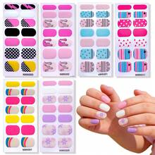84pcs Summer Nail Art Sticker Set, Cute Cartoon Self-Adhesive Full Coverage Nail Stickers, Heart, Flower, Star, Black & White Plaid, Nail Art Supplies, DIY Home Manicure Gift, Multiple Nail Sticker Patterns, Short Nail Stickers, Suitable For Girls DIY Nail Salon Art, Nail Decoration Sticker Set, Nail Art Supplies - Multicolor - View 2