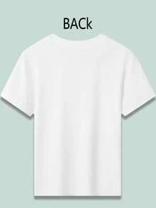 Cool Girl KATSEYE Girl Group Print American Street Y2K Hip-Hop Style Cute Baby Outfit Unlocks Childlike Fun And New Fashion For Little Girls Or Boys. Versatile Casual Outdoor Children's Clothing, Durable, Soft And Comfortable. Skin Friendly Children's Clothing Tops Can Be Given As Gifts - 白色 - 查看 3