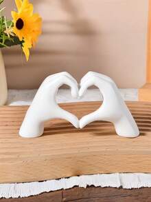 Herzförmiges Finger-Dekor Ornament, in mehreren Farben erhältlich, geeignet für Wohnzimmer, Schlafzimmer, Couchtisch, ideales modernes Dekorationszubehör, auch ein tolles Geschenk für Anlässe wie Valentinstag, Geburtstag, Abschluss, kann für Schlafzimmer, Schaufenster, Büroschrank, Wanddekorschrank, Fensterbrett, Tischplatte und mehr verwendet werden. - Verschiedenfarbig - Übersicht 10