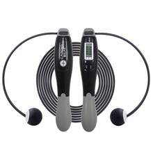 CARDIO BEAT JUMP ROPE WITH DIGITAL COUNTER, NON-SLIP HANDLE - Black - View 4