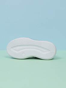 1 paire de chaussures de sport à LED lumineuses à la mode pour tout-petits et enfants, filles et garçons, design aéré et évidé pour le port intérieur et extérieur, printemps/automne - Blanc - Voir 7