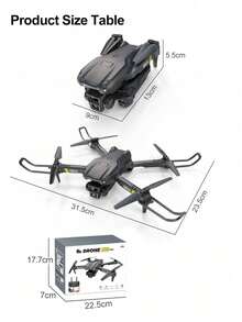 TOKQI 新款 K13 MAX 折叠无人机，配备双摄像头，遥控无人机，适合初学者，具有定高功能、480p 视频拍摄、室内/室外使用，适合成人和青少年，USB 充电，一键起飞/降落，是生日或节日的绝佳礼物（灰色）