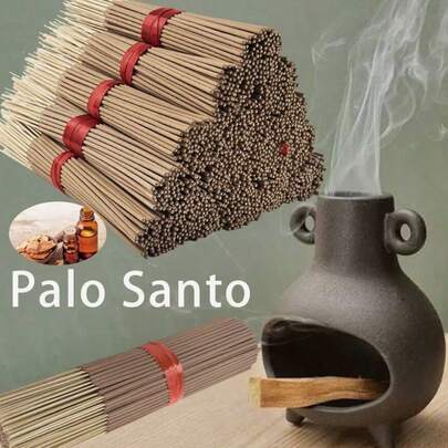 17/85/102/202pcs Peruvian Palo Santo/Agarwood Incense Sticks, Long Burning Time, Smooth & Clean, Natural Vine Material, Suitable For Home, Kitchen And Dining Room Use