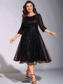 Plus Elegant Sequin Tulle Bridesmaid Wedding Guest Dresses For Wedding Prom Dress For Graduation, Formal, Party Dress, Gown, For Evening