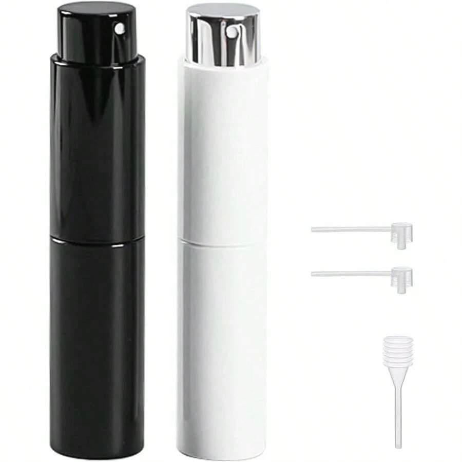 10ml Mini Atomizador Perfume Recargable 2 Piezas Dispensador de Perfume Viaje Perfume Portátil y Fácilmente Transferible Botella de Spray 2 Piezas - 2Piezas - Ver 1