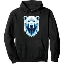 Bear Polar Arctic Wildlife Pullover Hoodie - Multicolor - View 1