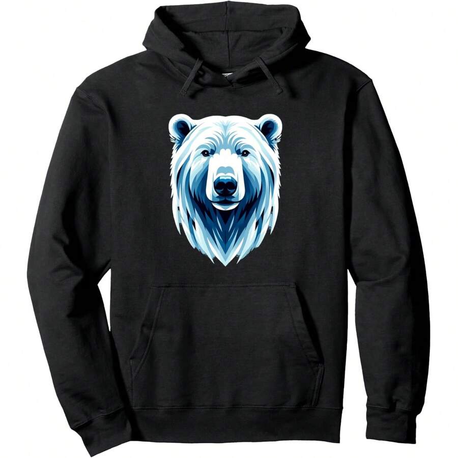 Bear Polar Arctic Wildlife Pullover Hoodie - Multicolor - View 1