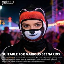 Cartoon Animal Cute Daily Wear Riding Face Mask - Multicolor - View 7