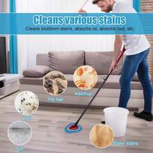2pcs Mop Replace Head For Ocedar, Chenille Mop Refills Spin Mop Heads Replacements Compatible With O-Cedar Easywring 1 Tank System For Cleaning Floor Glass Wall, Machine Washable And Reusable (Red) - Màu A - Xem 5