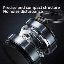 稳固强力金属磁吸车载手机支架，可折叠旋转仪表盘吸盘式多功能手机支架 - SD07 - 查看 4