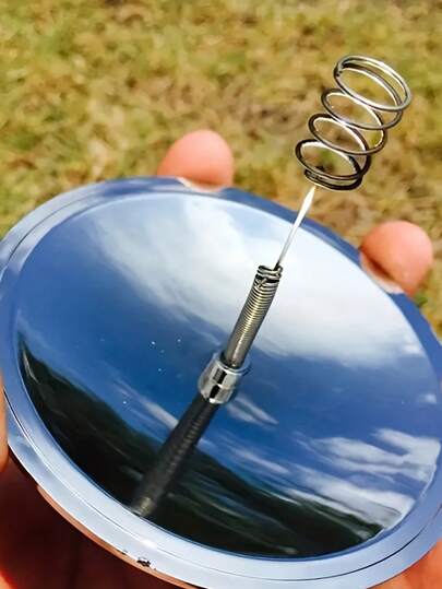 1pc This Outdoor Solar-Powered Fire Starter Is Easy And Simple To Use, Suitable For Outdoor Hiking, Exploration, And Emergency Fire Starting; It Can Also Be Used As A Solar Cooker Or For Lighting Fires With Sunlight.