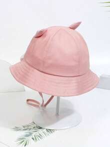 1pc Kids Outdoor Sunshade Cartoon 3D Cute Cat Paw Design Bucket Hat, For Spring/Autumn - Cat - View 5