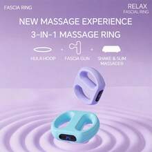 Multifunctional Full-Body Fascial Ring, Portable Design For Deep Tissue Vibration, Ergonomic Electric Fascial Massager, For Muscle Relaxation, 4 Modes And 3 Intensities, Hands-Free Electric Massage Ring, Gift For Athletes And Office Workers