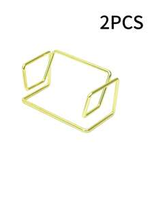 1/2pcs Modern Business Card Holder Display Stand, Desktop Business Card Organizer, Metal Card Display Rack