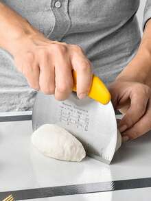 1pc Heavy Duty Stainless Steel Bread Knife With Serrated Blade. Effortless Cutting, Non-Stick. Includes Calibrated Baking Scraper And Cake Spatula. High Hardness, Easy To Clean, Durable, Wear-Resistant. Baking Tool Set. - Multicolor - View 9