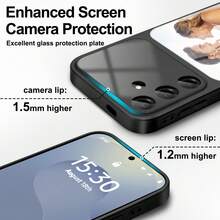 1pc Customized Photo Shockproof High-Definition Phone Case Protective Cover Compatible With Samsung S24/S24 Plus/S24 FE/S24 Ultra, S25/S25 Plus/S25 Ultra, Apple 17 Pro Max/17 Air/16 Pro And Other Android Phone Models, Christmas Phone Case - Black - View 4