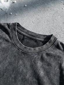 The Living Seas Diver Graphic Tee Acid Washed Shirt Unisex Couple Matching Group Trip Gear Sea Base Alpha Hydrolators Text Shark Manatee Print Retro Epcot World Shirt Vintage 90s Bling Aesthetic Cotton Graphic Tees Men Oversized T Shirt Summer Clothes Men Winter Clothes - 黑色 - 查看 4