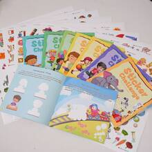 Kids Skill-Building Activity Pad | 8 Skill Themes Available (Space Games, Scenario Skills, Cognitive Skills, Time Games, Visual Training, Learning Skills, Brain Development, Attention Practice) | Screen-Free Practice Pages For Focus, Thinking & Everyday Learning - Interactive Scene Sticker Play - View 5