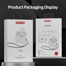 Newmine T5S True Wireless Bluetooth Earbuds, Long Battery Life, Type-C Fast Charging, Low Latency Gaming Mode, Smart Touch Control, Sports Noise Cancellation, Lightweight In-Ear Design - White - View 9