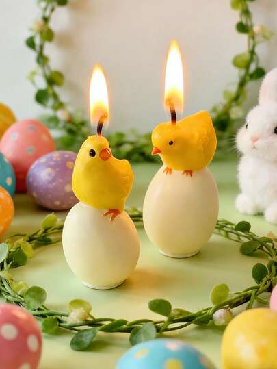 Silicone Mold For Egg Chick, Standing Egg Chick Rabbit Decor, DIY Animal Candle Mold, Suitable For 3D Resin Casting Candle Mold, Wax Melts, Plaster Resin Epoxy Resin Mold, Easter Home Decor, Easter Gift