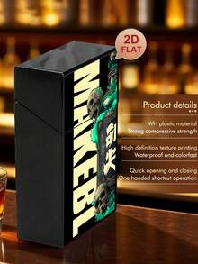 1 Stück personalisierte Zigarettenetui, geeignet als Zigarettenbox Geschenk für Raucher, individualisierte Zigarettenbox (Zigaretten nicht enthalten, nur Box) als Geschenk für ihn, Weihnachtsgeschenk - Zigarettenetui - Übersicht 4