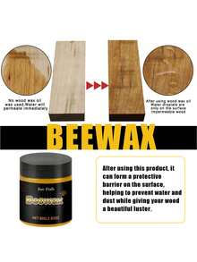 木材护理抛光蜂蜡，家具翻新增亮去污抛光护理蜡 - 1件裝 - 查看 6