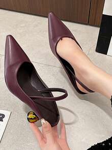 2026 Elegant French Style Closed Toe High Heel Sandals, Suitable To Pair With Dresses