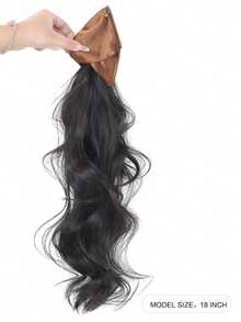 2026 New Satin Triangle Claw Clip Long Curly Ponytail, High-End Voluminous Updo Hairpiece - Multicolor - View 5