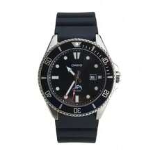 CASIO MDV-106-1A Men's Dive Watch, 44mm Black Dial, 200M Water Resistant, Stainless Steel Bezel, Resin Strap Quartz Wristwatch - one-size - View 4