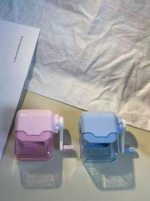 2pcs/1pc Hand Crank Pencil Sharpener, Essential For Students