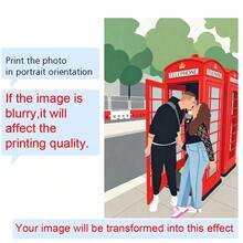 Flat Effect Portrait, Custom Illustration, Personalized Photo, Photo Illustration, Personalized Portrait, Gift For Boyfriend, Gift For Girlfriend