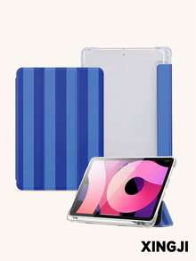1pc Blue Plaid Pattern E-Book Protective Case, Compatible With Kindle Paperwhite 5, IPad (A16) 11 Inch 11th Gen 2025, IPad 10.2 Inch 10th Gen, Auto Wake/Sleep Function, Slim & Lightweight, Perfect Fit To Protect Your Tablet/E-Reader - Multicolor - View 8